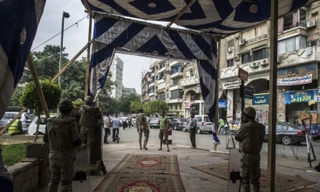 Lực lượng an ninh Ai Cập phong toả hiện trường 