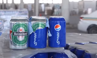 Đề can của Pepsi được dán ngoài vỏ lon bia nhằm đánh lừa cơ quan chức năng 