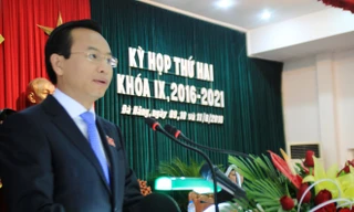 Bí thư Thành ủy Đà Nẵng Nguyễn Xuân Anh phát biểu khai mạc kỳ họp thứ hai HĐND TP Đà Nẵng khóa IX nhiệm kỳ 2016-2021.