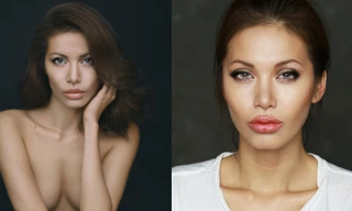 Siêu mẫu Việt hóa thành Angelina Jolie