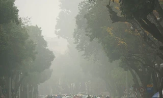 Hà Nội chìm trong sương mù dày đặc, đề phòng bệnh hô hấp