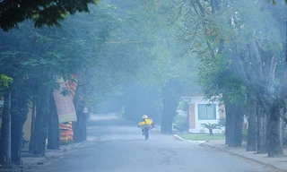Sương mù dày đặc, bao trùm Bắc Bộ cả ngày và không có nắng