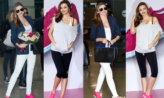 Không giày cao gót, Miranda Kerr vẫn quyến rũ 'chết người'