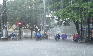 Bắc Bộ có nơi mưa rất to, rải rác có dông