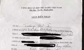  Giấy vay tiền có chữ ký được cho là của ông Trương Hải Ân. 