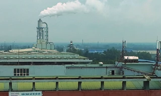 Nhà máy MDF Đông Hà xả khói vào khu vực bệnh bệnh viện tỉnh - ảnh P.X.D