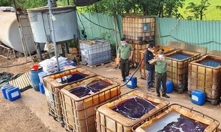 Xưởng nấu dầu 4.000 m2 'ẩn' giữa cánh đồng khiến Bí thư, Chủ tịch xã bị đình chỉ công tác