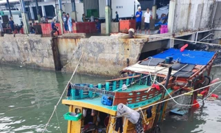 Tàu cá chìm khi đang neo đậu khiến thuyền viên tử vong