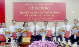 Bà Rịa-Vũng Tàu trao quyết định bổ nhiệm 6 phó giám đốc các sở, ngành