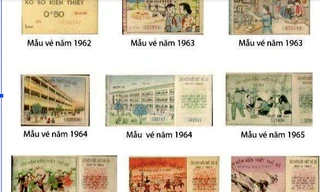 Tấm vé xổ số kiến thiết đầu tiên được phát hành vào năm nào?