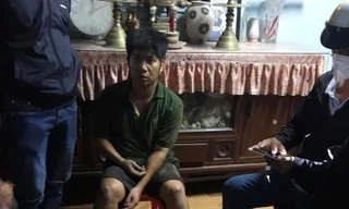 Nghi phạm Hải thời điểm bị bắt giữ.