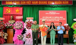 Triển khai quyết định của Giám đốc Công an tỉnh Bình Thuận về công tác cán bộ