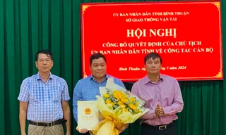 Công bố quyết định của Chủ tịch tỉnh Bình Thuận về công tác cán bộ