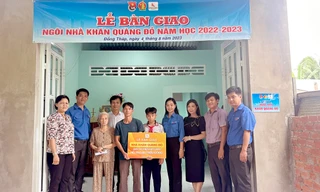 Hỗ trợ xây dựng 13 căn nhà Khăn quàng đỏ cho học sinh nghèo vượt khó
