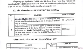 DIC Corp thế chấp thêm 80 bất động sản cho lô trái phiếu nghìn tỷ