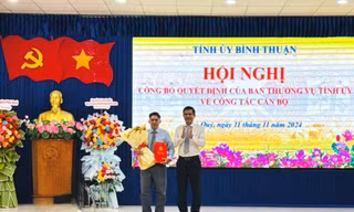 Phó Giám đốc Sở Tư pháp Bình Thuận làm Bí thư huyện đảo Phú Quý