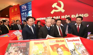 Bên trong Trung tâm báo chí phục vụ Đại hội XIII của Đảng