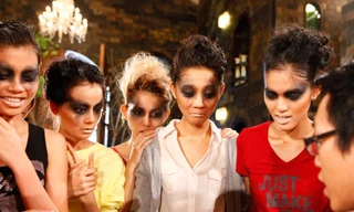 Thí sinh Top Model khóc thét khi chụp hình với chuột và nhện