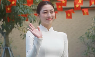 Tiểu Vy mặc trang phục bộ đội, Lương Thùy Linh diện áo dài hướng về đại lễ 