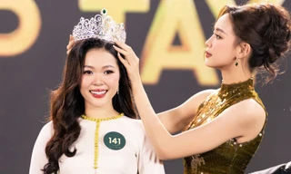 Nguyễn Ngọc Kiều Duy đăng quang Hoa khôi Người đẹp Tây Đô 2023