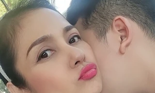 Việt Trinh gây tranh cãi vì ôm, hôn con trai 15 tuổi nơi công cộng