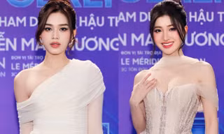 Dàn hoa hậu, á hậu mặc đồ lệch vai, xẻ ngực khoe dáng trên thảm đỏ