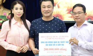 Lý Hùng, Lý Hương và nhiều nghệ sĩ đóng góp cho người dân vùng lũ 