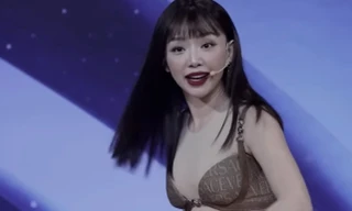 Madame Vịt là ca sĩ Khánh Linh, nhưng bị loại khỏi Ca sĩ mặt nạ