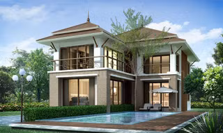 Mê mẩn 10 mẫu nhà 2 tầng mái thái đang được ưa chuộng nhất