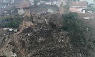 Hiện trường vụ việc. Ảnh: VTV