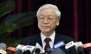 Tổng Bí thư Nguyễn Phú Trọng phát biểu khai mạc Hội nghị. Ảnh: VGP