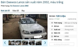 Bất ngờ loạt ôtô cũ rao bán với giá chỉ từ 120 triệu đồng