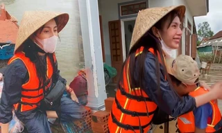 Thủy Tiên tài trợ học phí đến hết đại học cho 2 em nghèo vùng lũ