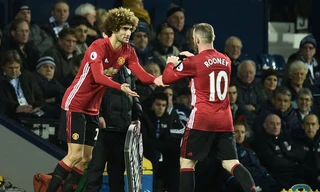 Wayne Rooney và Marouane Fellaini