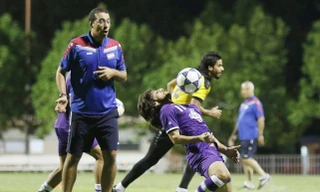 Iraq tập kín, giấu bài trước cuộc đối đầu ĐT Việt Nam. Ảnh: Zing