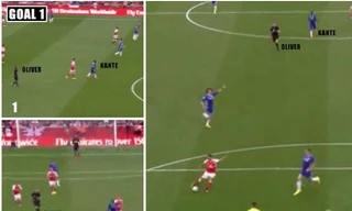 Kante chạy chậm hơn cả trọng tài Oliver.