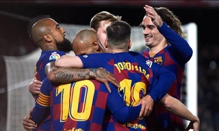 Barcelona hiện đang dẫn đầu trên BXH La Liga.