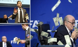 Chủ tịch FIFA bị tấn công bất ngờ.