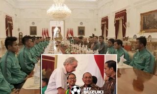 Tổng thống Joko Widodo mời ĐT Indonesia ăn trưa.