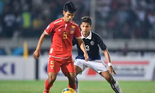 Aung Thu là cầu thủ đáng chú ý nhất của U22 Myanmar.