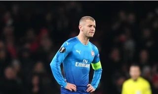 Jack Wilshere nhiều lần được tín nhiệm trao băng thủ quân Arsenal ở mùa này.