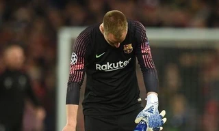 Thủ môn Marc-Andre ter Stegen không thể dự chung kết Cúp Nhà Vua vì chấn thương.