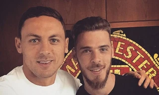 Nemanja Matic thân thiết với David de Gea.