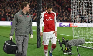 Henrikh Mkhitaryan nghỉ thi đấu dài hạn vì chấn thương.