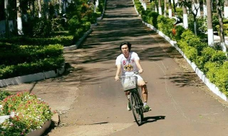 Tuấn Anh hăng say tập luyện.