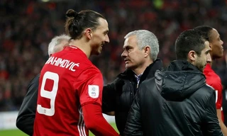 Zlatan Ibrahimovic và HLV Mourinho thời còn cùng làm việc ở M.U.