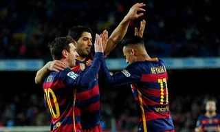 MSN lại lập kỷ lục ghi bàn.