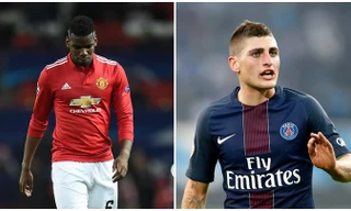 M.U tính chuyện đổi Pogba lấy Verratti.