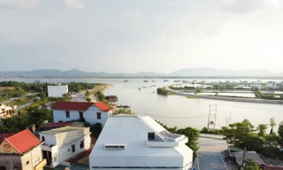 Ngôi nhà có hình dạng đặc biệt tạo điểm nhấn