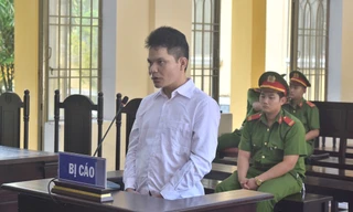 Bị cáo Hồ Văn Trường tại tòa 